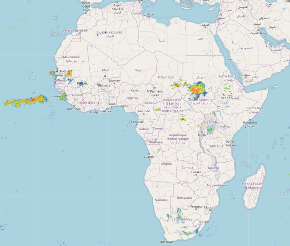High-Resolution precipitation composite Africa