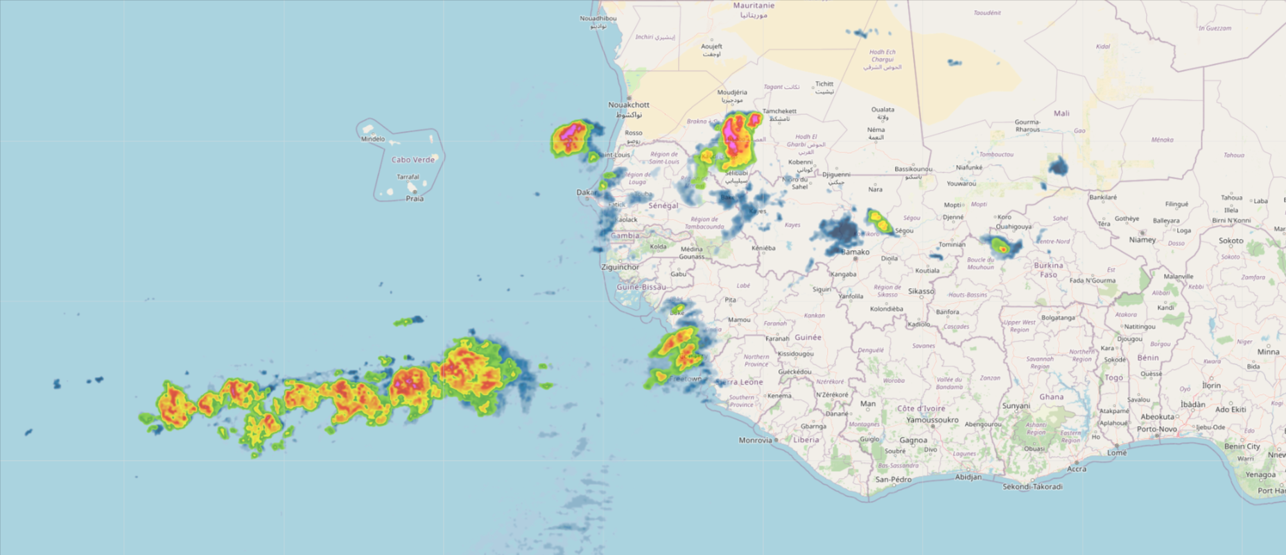 High-Resolution coverage of remote regions, not covered by traditional weather radar